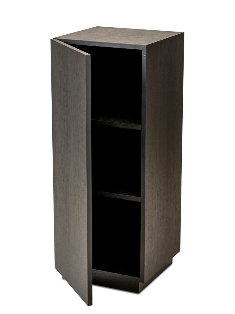 Black Oak Veneer Cabinet plinth